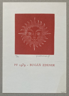 Zdenek Bugáň - PF 1979 (litografie)