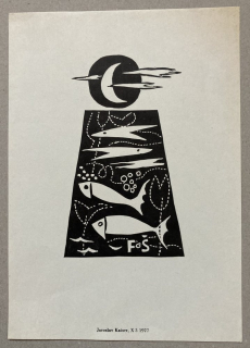 Jaroslav Kaiser - Ex libris F. Š. (linoryt)