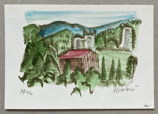 Miroslav Matouš - PF 1992 (litografie)