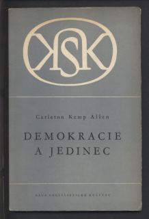 Allen, Carleton Kemp - Demokracie a jedinec