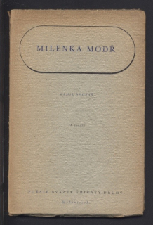 Bednář, Kamil - Milenka modř