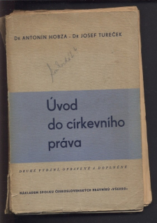 Hobza, Antonín; Tureček, Josef - Úvod do církevního práva