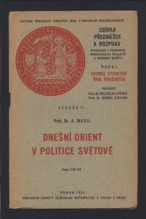 Musil, A. - Dnešní orient v politice světové
