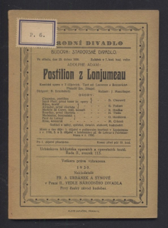 Louwen; Brunswick - Postilion z Lonjumeau (operní libreto)