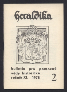 Heraldika 1978/2 (11. ročník) Bulletin pro pomocné vědy historické (jedno číslo)