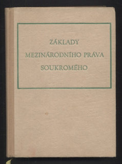 Bystrický, Rudolf - Základy mezinárodního práva soukromého