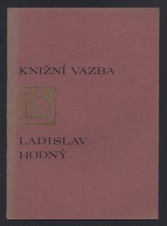 Hodný, Ladislav - Knižní vazba (katalog)