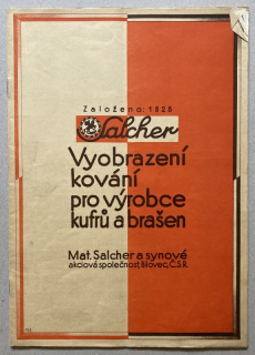 Mat. Salcher a synové - Vyobrazení pro výrobce kufrů a brašen (nabídkový katalog)