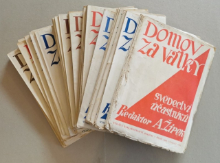 Žipek, Alois - Domov za války (Svědectví účastníků) 1.-5. díl v 76 sešitech