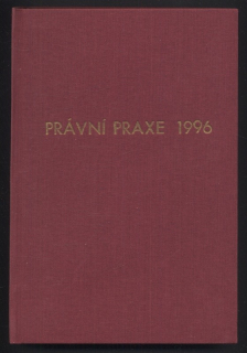 Právní praxe v podnikání 1996 - ročník 5, číslo 1-12 (12 čísel v jednom svazku)