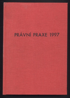 Právní praxe v podnikání 1997 - ročník 6, číslo 1-12 (12 čísel v jednom svazku)