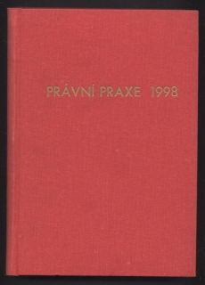 Právní praxe v podnikání 1998 - ročník 7, číslo 1-12 (12 čísel v jednom svazku)