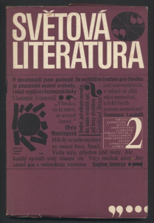 Světová literatura 1968/02 (13. ročník)