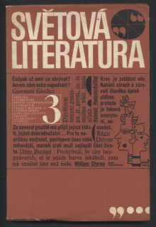 Světová literatura 1968/03 (13. ročník)