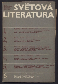 Světová literatura 1967/06 (12. ročník)