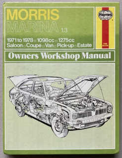Morris Marina 1.3  1971 to 1978 Haynes 073 Owners Workshop Manual