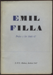 Emil Filla, práce z let 1946-47 (katalog k výstavě)