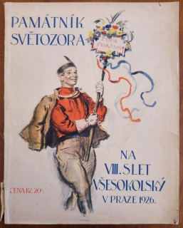 Památník Světozora na 8. slet všesokoloský v Praze 1926