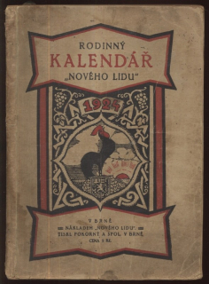 Rodinný kalendář "Nového lidu" 1924