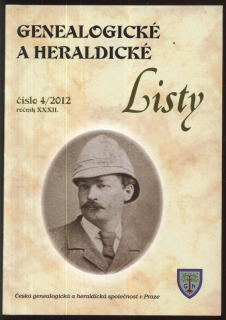 Genealogické a heraldické listy 2012/4 (jedno číslo)
