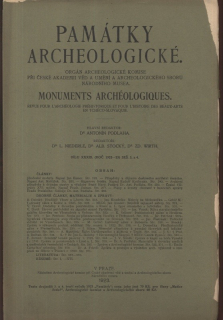 Památky archeologické XXXIII. (Roč. 1922/23) seš. 3. a 4.