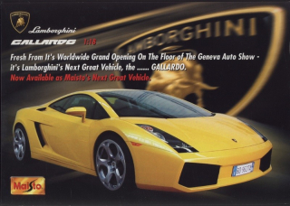 Maisto Lamborghini Gallardo 1:18 (prospekt)