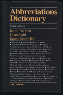 De Sola, Ralph; Stahl, Dean; Kerchelich, Karen - Abbreviations Dictionary (Ninth Edition)