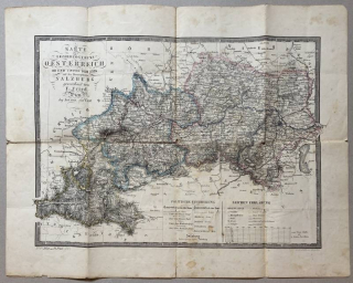 Karte des Erzherzogthums Oesterreich ob und Unter der Enns und des Herzogthums Salzburg