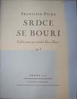 Pícha, František - Srdce se bouří Op.8  (střední hlas)