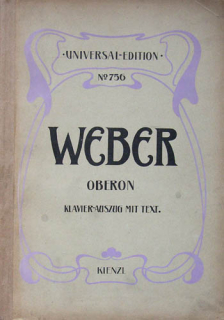 Weber, Carl Maria von - Oberon (klavírní výtah)