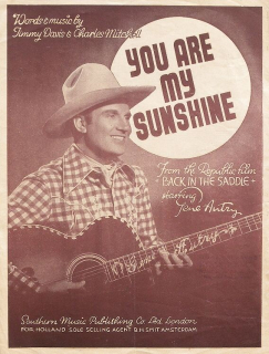 Davis, Jimmy  a  Mitchell, Charles - You Are My Sunshine (from film Back in the Saddie)