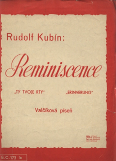 Kubín, Rudolf - Reminiscence