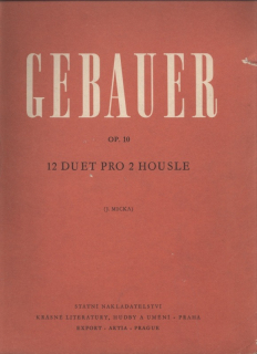 Gebauer, Michel Joseph - 12 duet pro housle