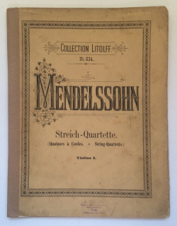 Bartholdy, Felix Mendelssohn - Streich-Quartette / smyčcové kvarteto (4 svazky)