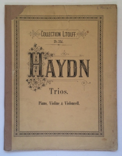 Haydn, Joseph -  Trios pour Piano, Violine  a  Violoncell