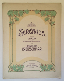 Kretzschmar, Karoline - Sérénade pour violon avec a accompagnement de piano