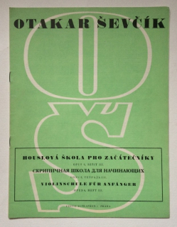 Ševčík, Otakar - Houslová škola pro začátečníky, Op. 6, sešit III.