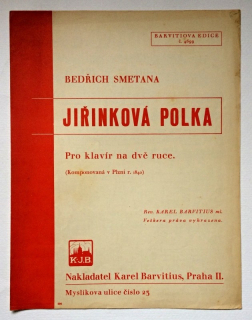 Smetana, Bedřich - Jiřinková polka pro klavír na dvě ruce