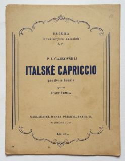 Čajkovskij, P. I. - Italské Capriccio pro dvoje housle