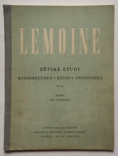 Lemoine, Henri - Dětské etudy, Op. 37