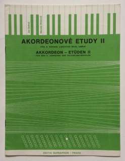 Ondruš, Ján; Dikánová, Marcela - Akordeonové etudy II pro 4. ročník lidových škol umění