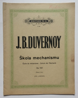 Duvernoy, J. B. - Škola mechanismus, Op. 120