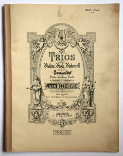 Beethoven, Ludwig van - Op. 3, Trios für Violine, Viola, Violoncell und Serenade Flöte, Violine, Viola (3 svazky)