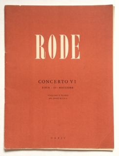 Rode, Pierre - Concerto VI - B dur
