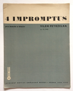 Petrželka, Vilém - 4 impromptus, Op. 36