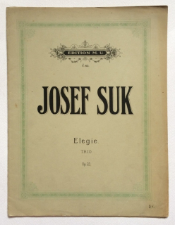 Suk, Josef - Elegie - Trio, Op. 23