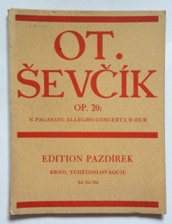 Ševčík, Otakar - N. Paganini: Allegro-concert I, D-dur, Op. 20