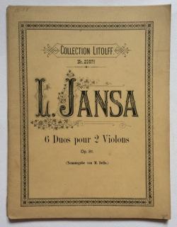 Jansa, L. - 6 Duos pour 2 Violons, Op. 81