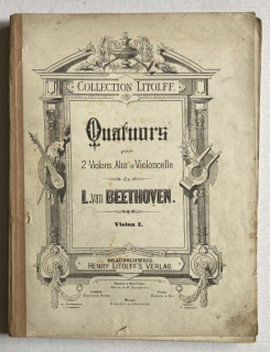 Beethoven, Ludwig van - Quatuors pour 2 Violons, Alto et Violoncelle (3 svazky - 3 party)