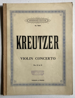 Kreutzer, Rudolphe - Violin Concerto No. 13 in D